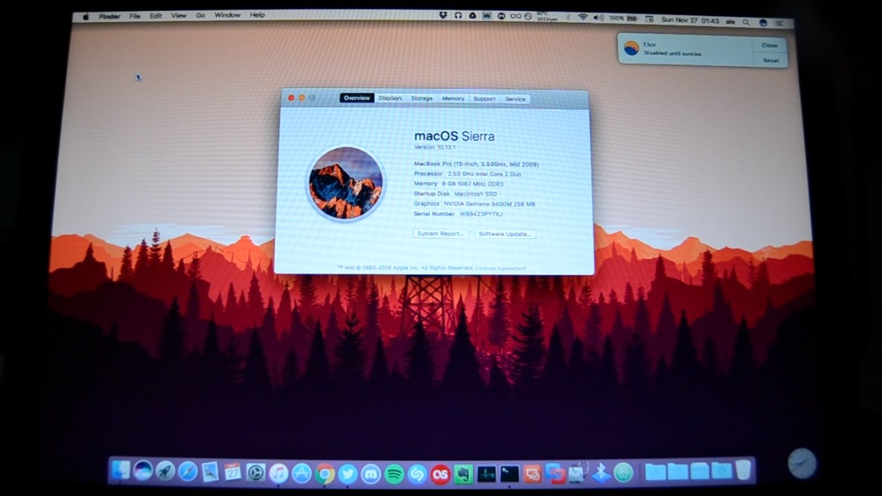 Latest macos for macbook pro mid 2009