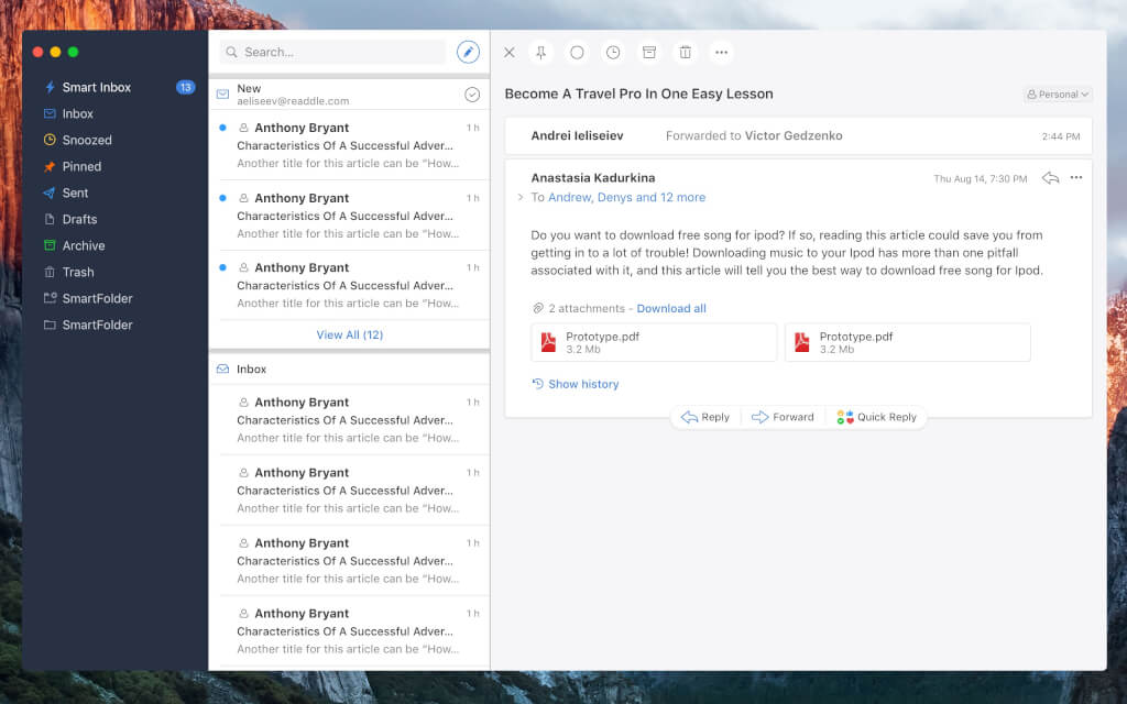 native mac email client